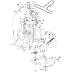 McCulloch M12597 - 96011029700 - 2010-09 - Mower Deck - Cutting Deck Parts Diagram