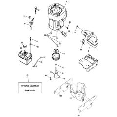 McCulloch M12597 - 96041023800 - 2011-09 - Engine Parts Diagram