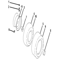 McCulloch M12597 - 96041023800 - 2011-09 - Wheels and Tyres Parts Diagram
