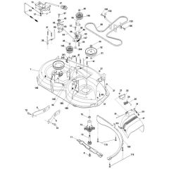 McCulloch M12597 - 96041026700 - 2012-01 - Mower Deck - Cutting Deck Parts Diagram