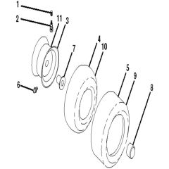 McCulloch M12597H - 96041026800 - 2011-09 - Wheels and Tyres Parts Diagram