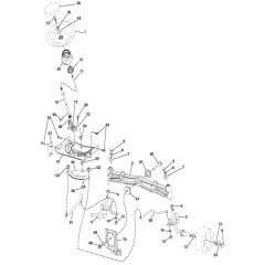 McCulloch M12597HRB - 96051005000 - 2012-01 - Steering Parts Diagram