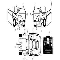 McCulloch M12597HRB - 96061031401 - 2011-04 - Decals Parts Diagram