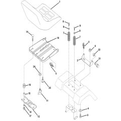 McCulloch M12597RB - 96061028700 - 2010-07 - Seat Parts Diagram
