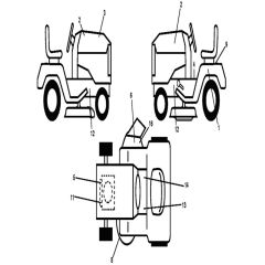 McCulloch M125-107T - 96041035300 - 2013-06 - Decals Parts Diagram