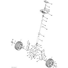 McCulloch M125-77X - 96021003000 - 2014-07 - Steering Parts Diagram