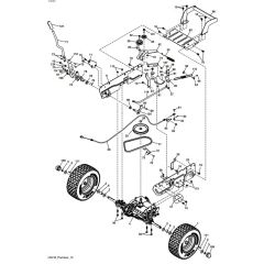 McCulloch M125-77X - 96021003300 - 2015-06 - Drive Parts Diagram