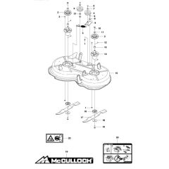 McCulloch M125-85F - 967295401 - 2015-01 - 85cm Cutting Deck (2) Parts Diagram