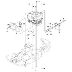 McCulloch M125-85F - 967295401 - 2015-01 - Engine Parts Diagram