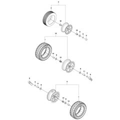 McCulloch M125-85F - 967295401 - 2015-01 - Wheels and Tyres Parts Diagram