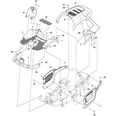 McCulloch M125-85FH - 967186901 - 2013-01 - Cover Parts Diagram