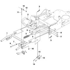 McCulloch M125-85FH - 967186901 - 2013-01 - Frame Parts Diagram