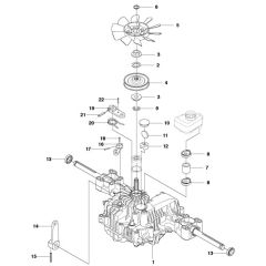 McCulloch M125-94FH - 967028401 - 2014-03 - Transmission (2) Parts Diagram