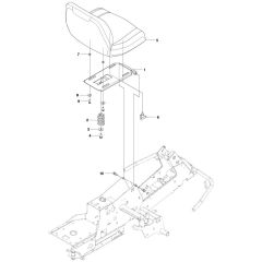 McCulloch M125-94FH - 967028401 - 2015-03 - Seat Parts Diagram