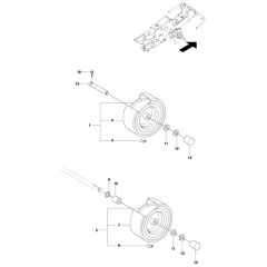 McCulloch M125-94FH - 967028401 - 2015-03 - Wheels and Tyres Parts Diagram