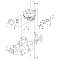 McCulloch M125-97FH - 966725601 - 2012 - Engine Parts Diagram