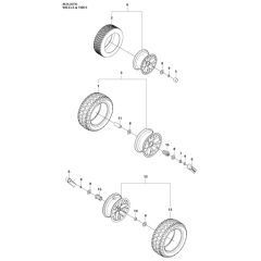 McCulloch M125-97FH - 966725601 - 2012 - Wheels and Tyres Parts Diagram