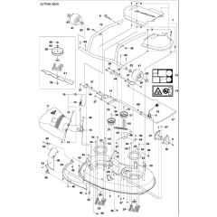 McCulloch M125-97FH - 967206901 - 2013-01 - 97cm Cutting Deck Parts Diagram