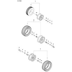 McCulloch M125-97FH - 967206901 - 2013-01 - Wheels and Tyres Parts Diagram
