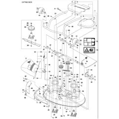 McCulloch M125-97FH - 967207101 - 2013-01 - 97cm Cutting Deck Parts Diagram
