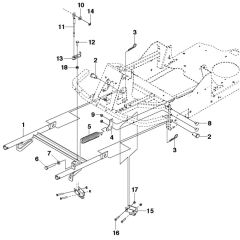 McCulloch M125-97FH - 967207101 - 2013-01 - Frame Parts Diagram
