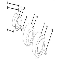 McCulloch M125-97RB - 96051004900 - 2012-01 - Wheels and Tyres Parts Diagram