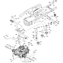 McCulloch M125-97T - 96041028800 - 2012-11 - Drive Parts Diagram