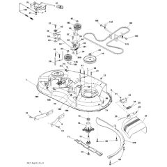 McCulloch M125-97T - 96041035200 - 2013-06 - Mower Deck - Cutting Deck Parts Diagram