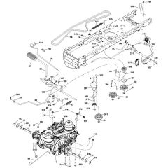 McCulloch M125-97T - 96041038100 - 2015-08 - Drive Parts Diagram