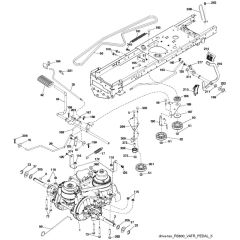 McCulloch M125-97T - 96041038102 - 2018-04 - Drive Parts Diagram