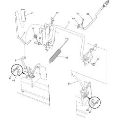 McCulloch M125-97TC - 96051006000 - 2012-11 - Mower Lift - Deck Lift Parts Diagram