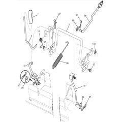 McCulloch M125-97TC - 96051006101 - 2013-01 - Mower Lift - Deck Lift Parts Diagram