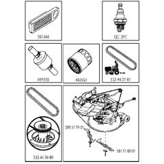 McCulloch M125-97TC - 96051006102 - 2013-07 - Frequently Used Parts Parts Diagram