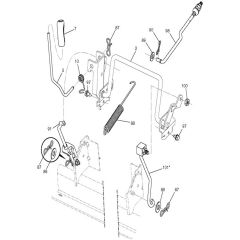 McCulloch M125-97TC - 96051006102 - 2013-07 - Mower Lift - Deck Lift Parts Diagram