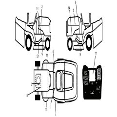 McCulloch M125-97TC - 96051006103 - 2014-06 - Decals Parts Diagram