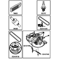 McCulloch M125-97TC - 96051006103 - 2014-06 - Frequently Used Parts Parts Diagram