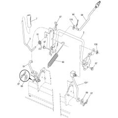 McCulloch M125-97TC - 96051006103 - 2014-06 - Mower Lift - Deck Lift Parts Diagram
