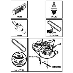 McCulloch M125-97TC - 96051009700 - 2013-06 - Frequently Used Parts Parts Diagram