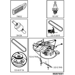 McCulloch M125-97TC - 96051014900 - 2016-07 - Frequently Used Parts Parts Diagram