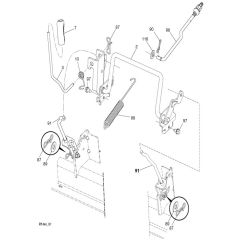 McCulloch M125-97TC - 96051014900 - 2016-07 - Mower Lift - Deck Lift Parts Diagram