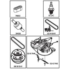McCulloch M125-97TC - 96051014901 - 2018-07 - Frequently Used Parts Parts Diagram