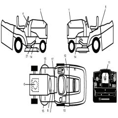 McCulloch M12T92RB - 96061010200 - 2009-08 - Decals Parts Diagram