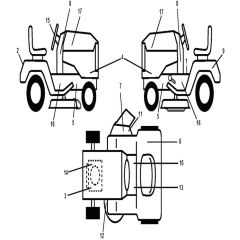 McCulloch M13597 - 96041009100 - 2010-03 - Decals Parts Diagram
