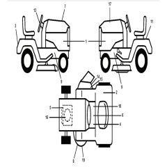McCulloch M13597H - 96041000904 - 2010-03 - Decals Parts Diagram