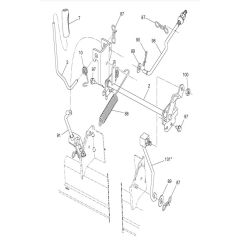 McCulloch M13597H - 96041000904 - 2010-03 - Mower Lift - Deck Lift Parts Diagram