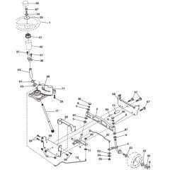 McCulloch M13597HRB - 96061028900 - 2010-07 - Mower Lift - Deck Lift Parts Diagram