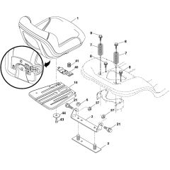 McCulloch M145107H - 96041027000 - 2011-09 - Seat Parts Diagram