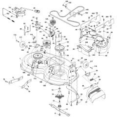McCulloch M145107T - 96041029300 - 2012-11 - Mower Deck - Cutting Deck Parts Diagram