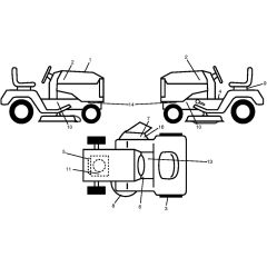 McCulloch M145107T - 96041038200 - 2015-08 - Decals Parts Diagram