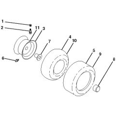 McCulloch M14538 - 96041023102 - 2012-06 - Wheels and Tyres Parts Diagram